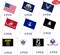 20 Pack Military Flag Set Small Mini Army Armed Forces All Branches Handheld Flags on Wooden Stick for Veterans Day,Memorial Day,US Fourth of July Decorations,5x8 Inch